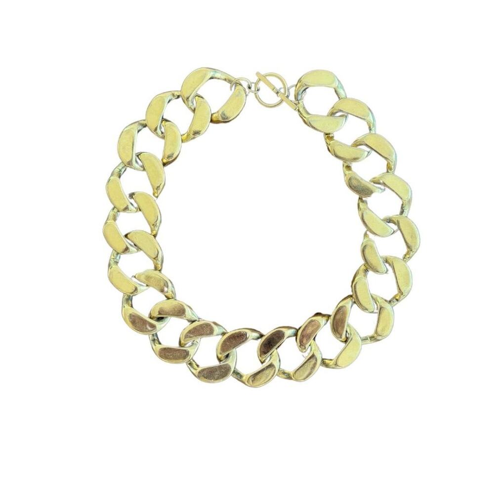 Vintage gold toned chain necklace